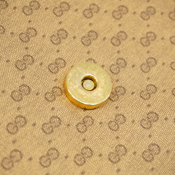 [3zc3396]Auth Gucci Shoulder Bag Micro GG 001 406 1780 Beige Gold metal - Picture 6 of 12